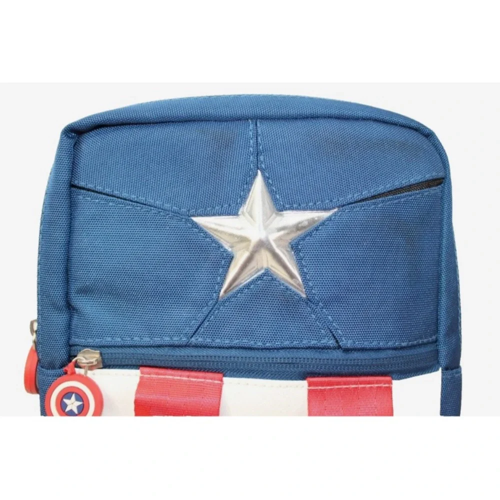 Disney Parks Marvel Captain America Sling Small Messenger Shoulder Bag Backpack